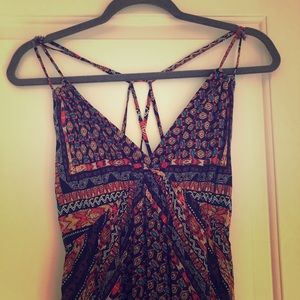 Multi-colored Aztec Print Maxi Dress!